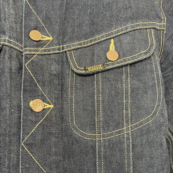 Men’s Kapital Blue Denim Long Jacket Size 42 - Picture 5 of 6